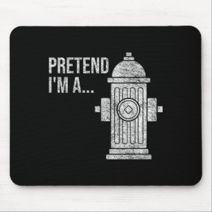 FIRE Hydrant Halloween Costume Pretend A FIRE Mouse Mat