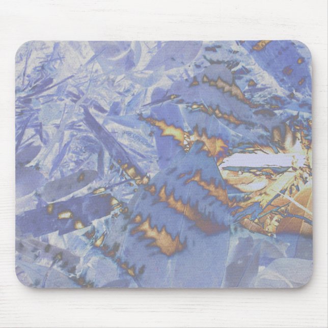 Fire & Ice, digital abstract Mouse Mat (Front)