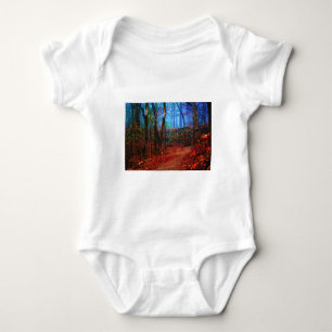 Fire & Ice Forest Oil Painting Gifts Apparel Baby Bodysuit