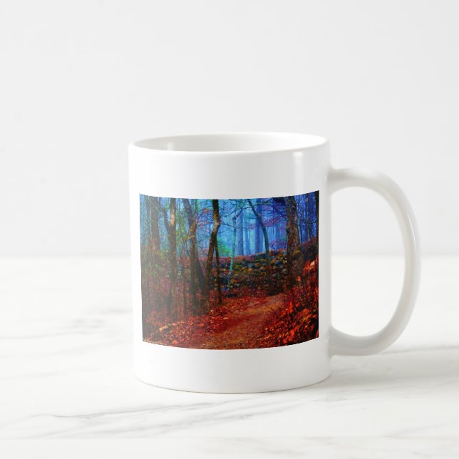 Fire & Ice Forest Oil Painting Gifts Apparel Coffee Mug (Right)