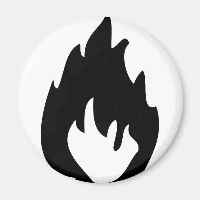 fire icon magnet (Front)