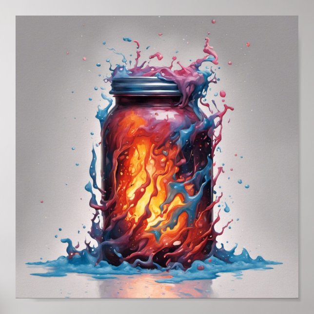 Fire in a jar poster (Front)
