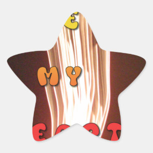 Fire in My Heart Art Print Star Sticker