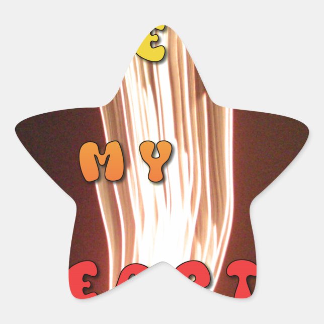 Fire in My Heart Art Print Star Sticker (Front)