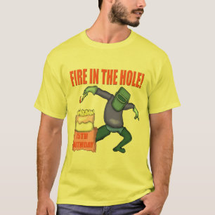 Fire In The Hole 75th Birthday Gifts T-Shirt