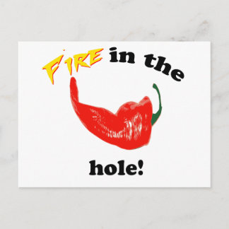 Fire in the hole! postcard