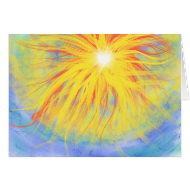 Fire In the Sky Christian Worship Art Painting  (Front Horizontal)