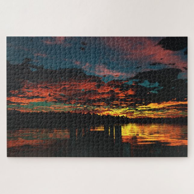 Fire in the Sky Jigsaw Puzzle (Horizontal)