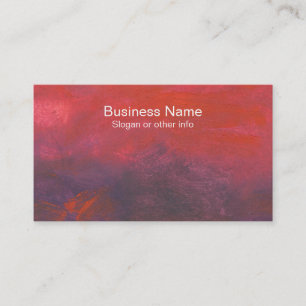 Fire in the Sky Purple and Red Abstract Landscape Business Card