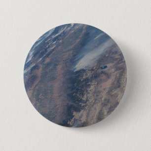 Fire In Yosemite National Park & Stanislaus Forest 6 Cm Round Badge