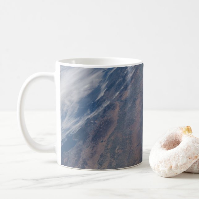 Fire In Yosemite National Park & Stanislaus Forest Coffee Mug (With Donut)