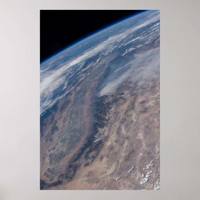 Fire In Yosemite National Park & Stanislaus Forest Poster (Front)