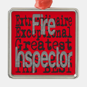 Fire Inspector Extraordinaire Metal Tree Decoration