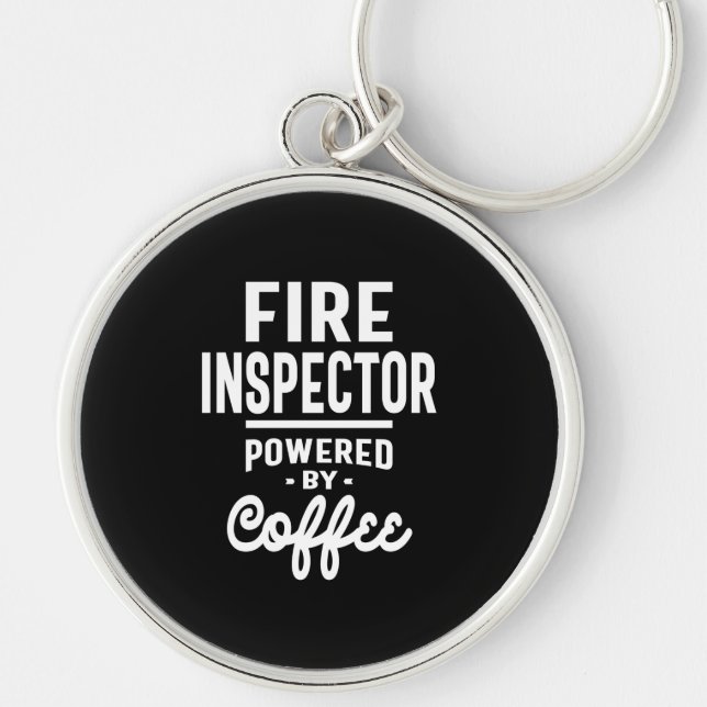 Fire Inspector Job Title Gift Key Ring (Front)