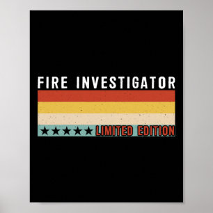 Fire Investigator Job Title Profession Worker Appr Poster
