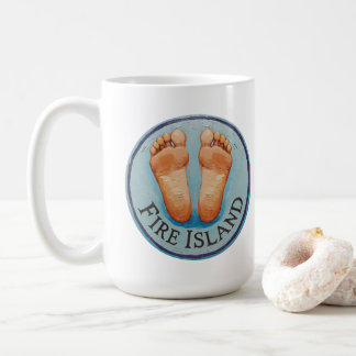 Fire Island barefoot & fancy free! Funny host gift Coffee Mug