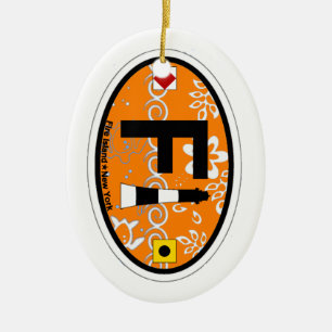 Fire Island. Ceramic Tree Decoration