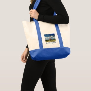 Fire Island Lighthouse Canvas Pocket Tote Bag
