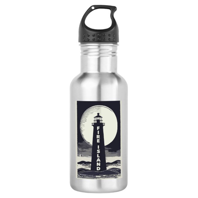 Fire Island Lighthouse New York Moon 532 Ml Water Bottle (Front)