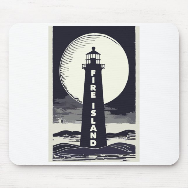 Fire Island Lighthouse New York Moon  Mouse Mat (Front)