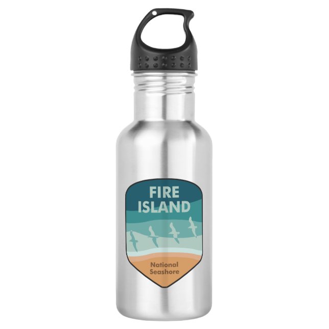 Fire Island National Seashore New York Seagulls 532 Ml Water Bottle (Front)