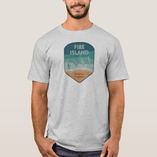 Fire Island National Seashore New York Seagulls T-Shirt