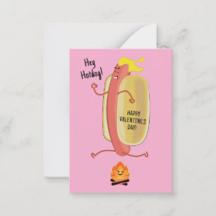 Fire Jumping Hot Kids School Valentine's Day Card