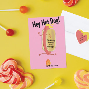 Fire Jumping Hot Kids School Valentine's Day Card