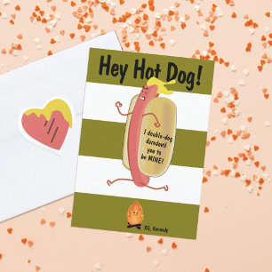 Fire Jumping Hot  Kids School Valentine's Day Card