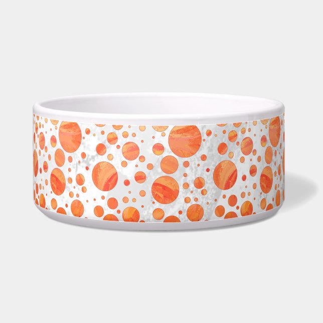 Fire Lake Orange Polka Dot Pattern (Right)