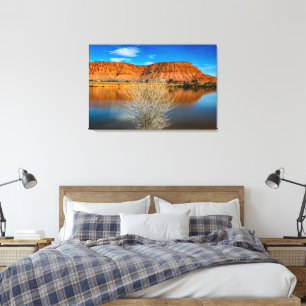 Fire Lake Vista Canvas Print