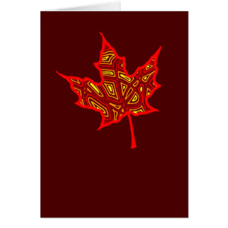 Fire Leaf Card