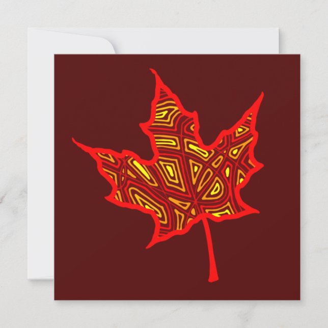 Fire Leaf Invitation (Front)