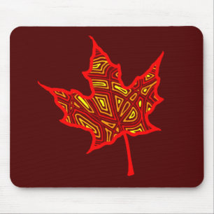 Fire Leaf Mouse Mat