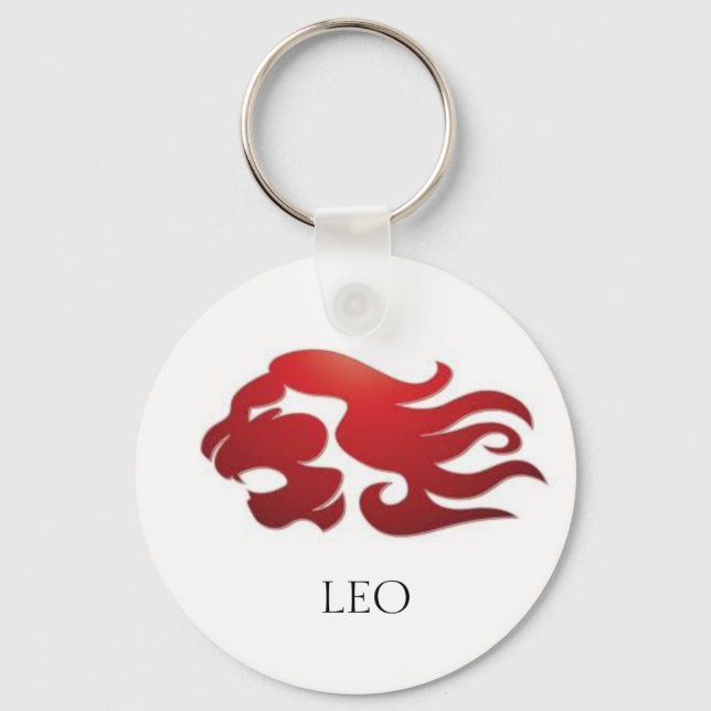 Fire Leo Key Ring (Front)