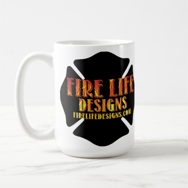 FIRE LIFE DESIGN CO [logo 1] Coffee Mug (Left)