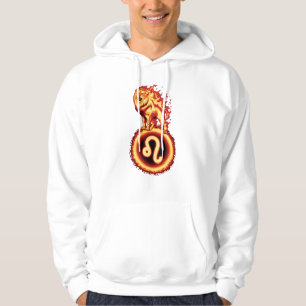 Fire Lion Symbol - Leo Zodiac Sign Hoodie
