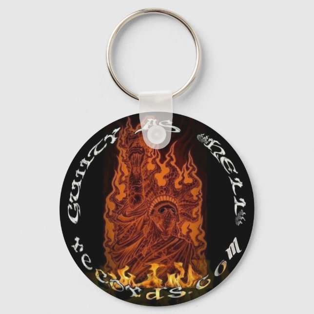 Fire Logo Key Ring (Front)