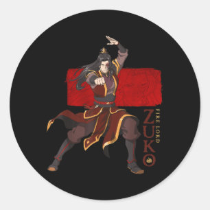 Fire Lord Fire Hero Action Classic Round Sticker