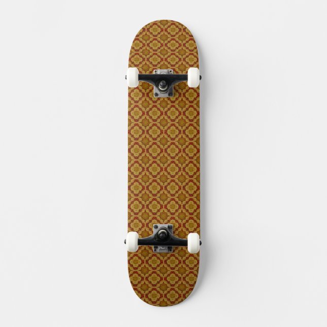 Fire Love Ring Pattern Skateboard (Front)