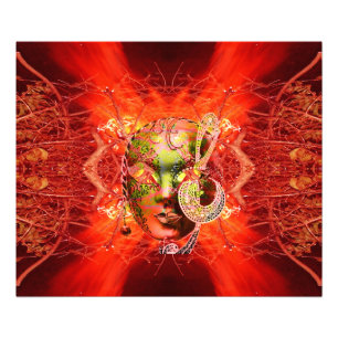 Fire Mask Photo Print