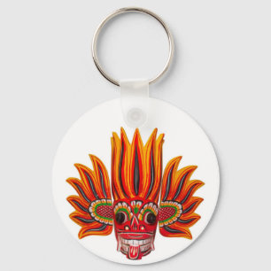 Fire Mask T-Shirt Key Ring