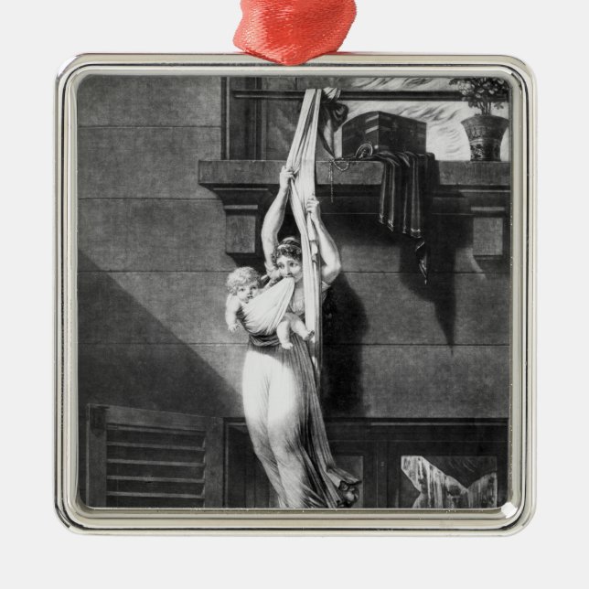 Fire Metal Tree Decoration (Front)