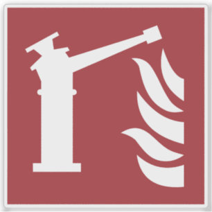 Fire Monitor Safety Sign