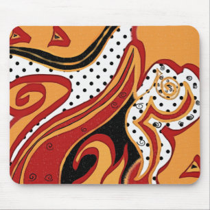 Fire Mouse Mat