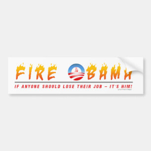 Fire Obama Bumper Sticker
