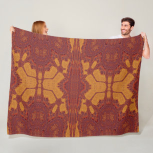 Fire of Itzpapalotl 130 Fleece Blanket