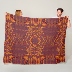 Fire of Itzpapalotl 51 Fleece Blanket