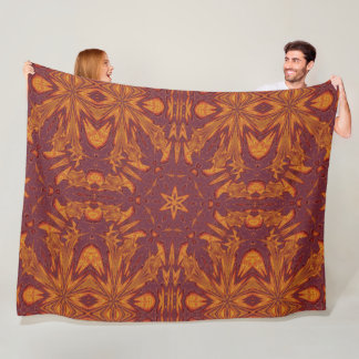 Fire of Itzpapalotl 76 Fleece Blanket