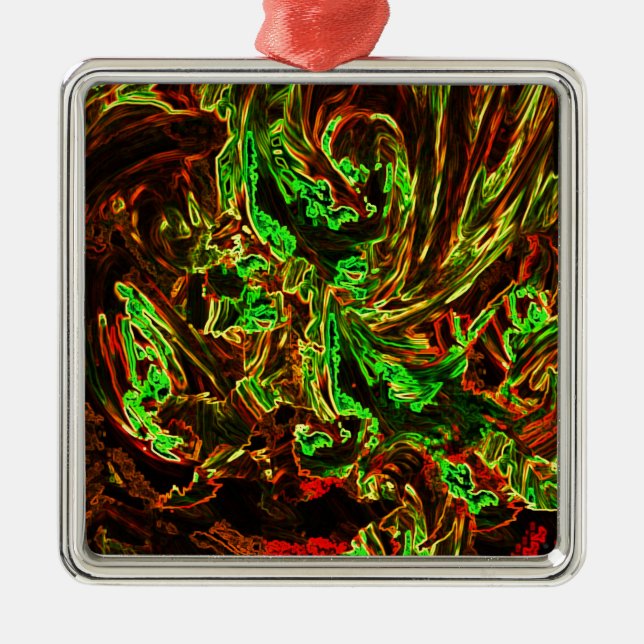 Fire of moon metal tree decoration (Front)